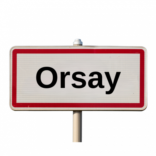 Taxi Orsay panneau de ville